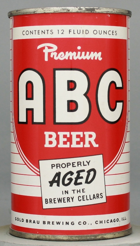 ABC Premium Beer Flat Top Can