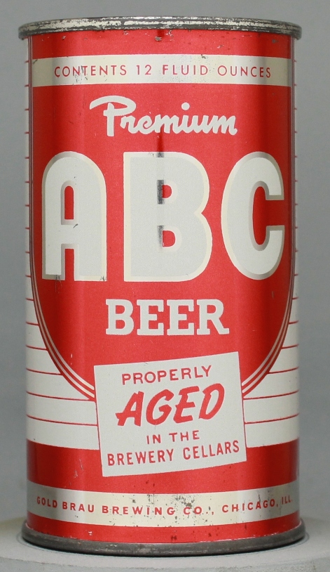 ABC Premium Beer Flat Top Can