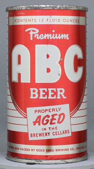ABC Premium Beer Flat Top Can