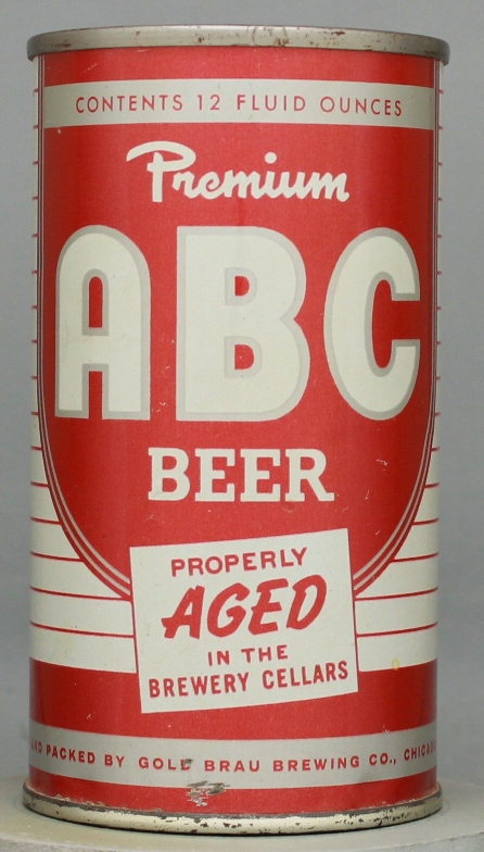ABC Beer Flat Top Can
