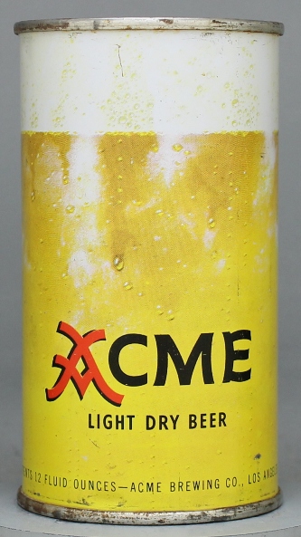 Acme Light Dry Beer Flat Top Can