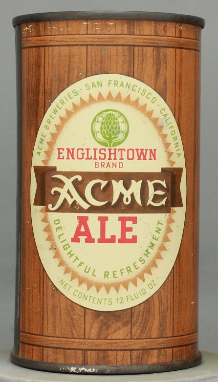 Acme English Brand Ale Flat Top Can
