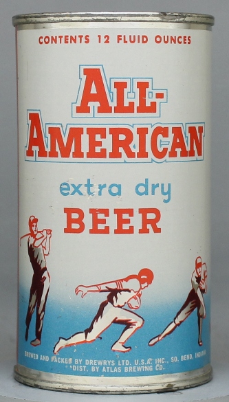 All American Extra Dry Beer Flat Top Can