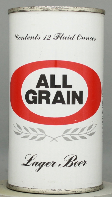 All Grain Lager Beer Flat Top Can