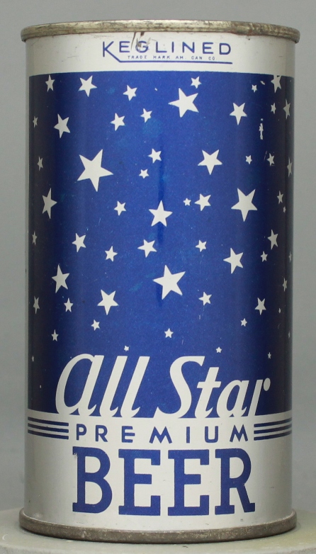 All Star Premium Beer Flat Top Can