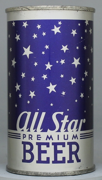 All Star Premium Beer Flat Top Can
