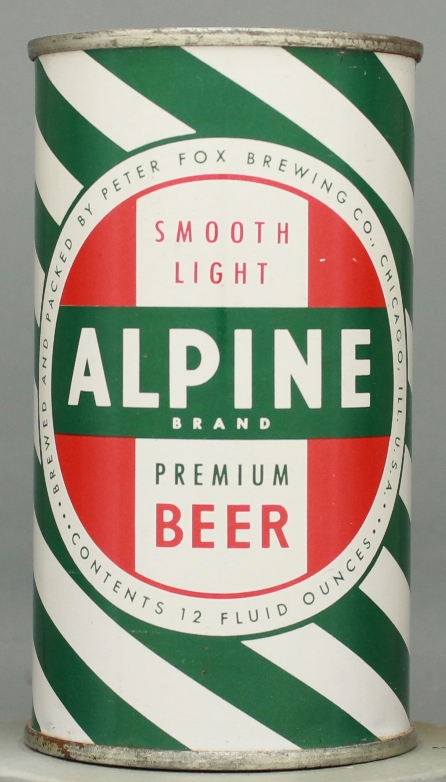 Alpine Brand Premium Beer Flat Top Can