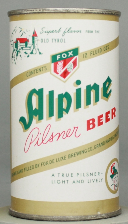 Alpine Pilsner Beer Flat Top Can
