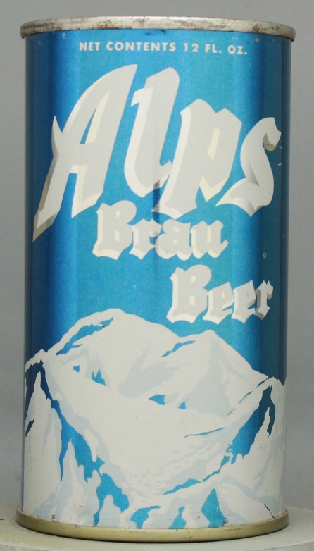 Alps Brau Beer Flat Top Can