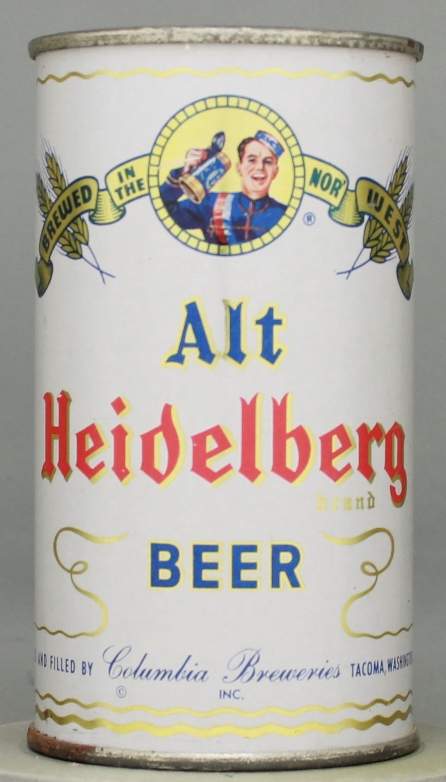 Alt Heidelberg Brand Beer Flat Top Can