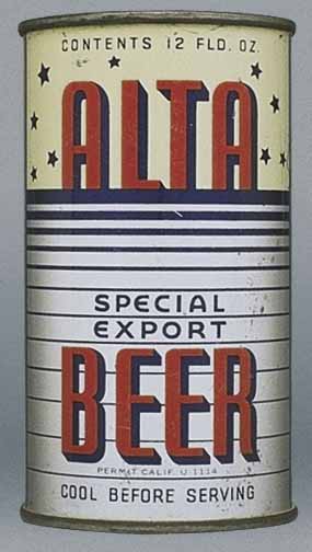 Alta Special Export Beer Flat Top Can