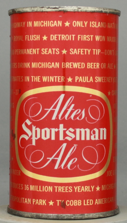 Altes Sportsman Ale Flat Top Can