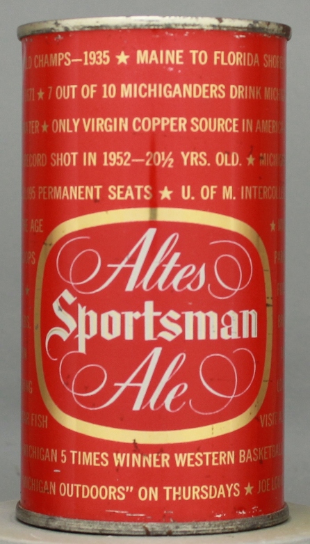 Altes Sportsman Ale Flat Top Can