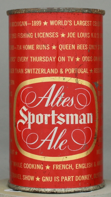 Altes Sportsman Ale Flat Top Can