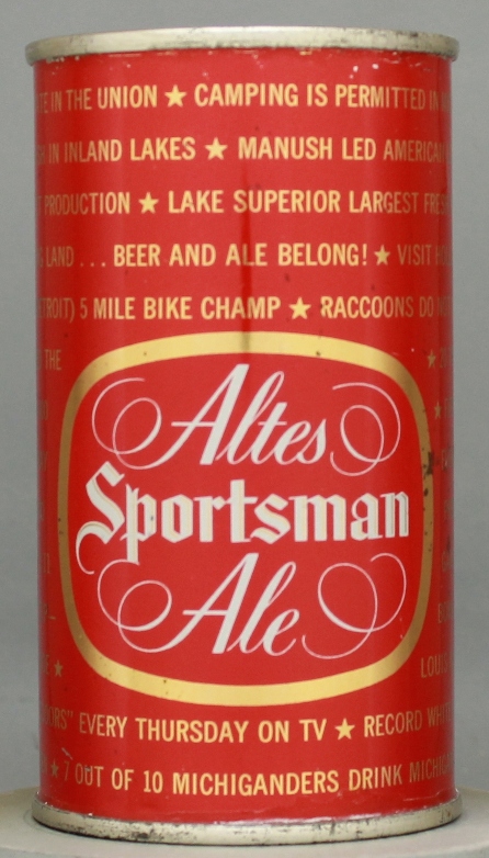 Altes Sportsman Ale Flat Top Can