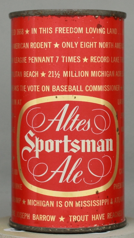Altes Sportsman Ale Flat Top Can