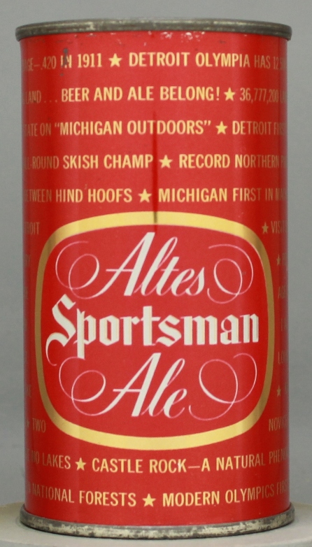 Altes Sportsman Ale Flat Top Can