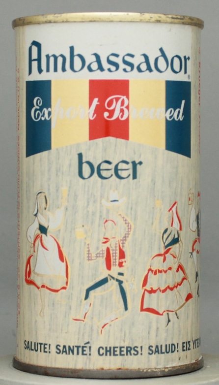 Ambassador Export Brewed Beer Flat Top Can