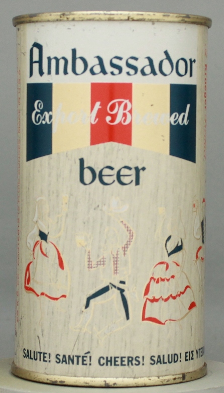 Ambassador Export Brewed Beer Flat Top Can