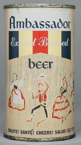 Ambassador Export Brewed Beer Flat Top Can