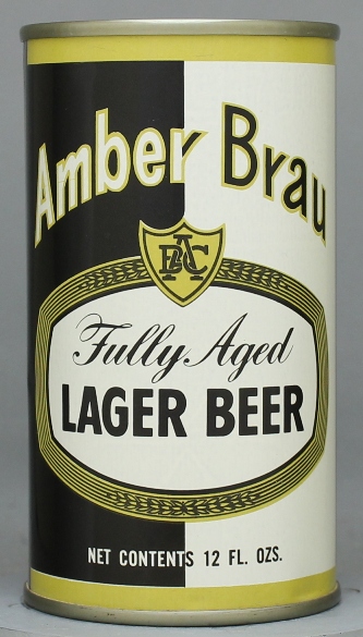 Amber Brau Lager Beer Flat Top Can