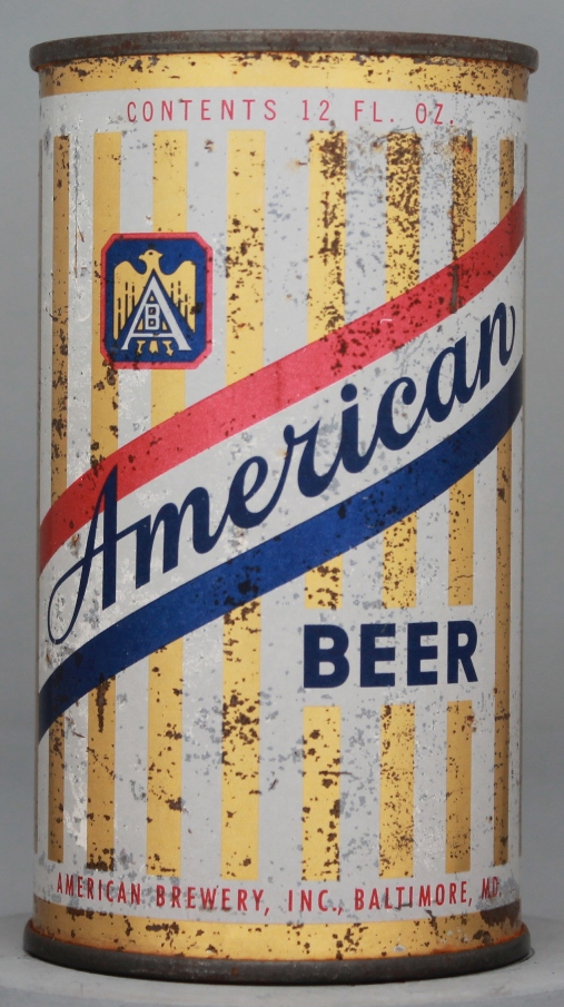American Beer Flat Top Can