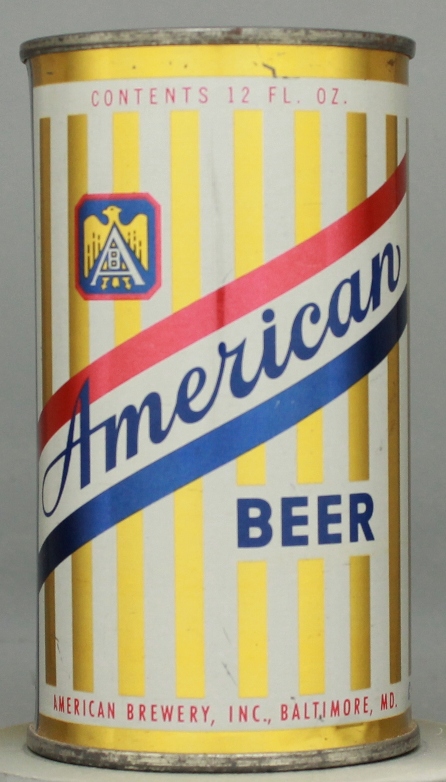 American Beer Flat Top Can