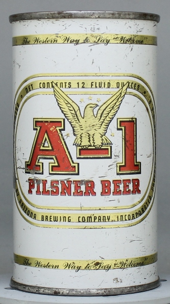 A-1 Pilsner Beer Flat Top Can