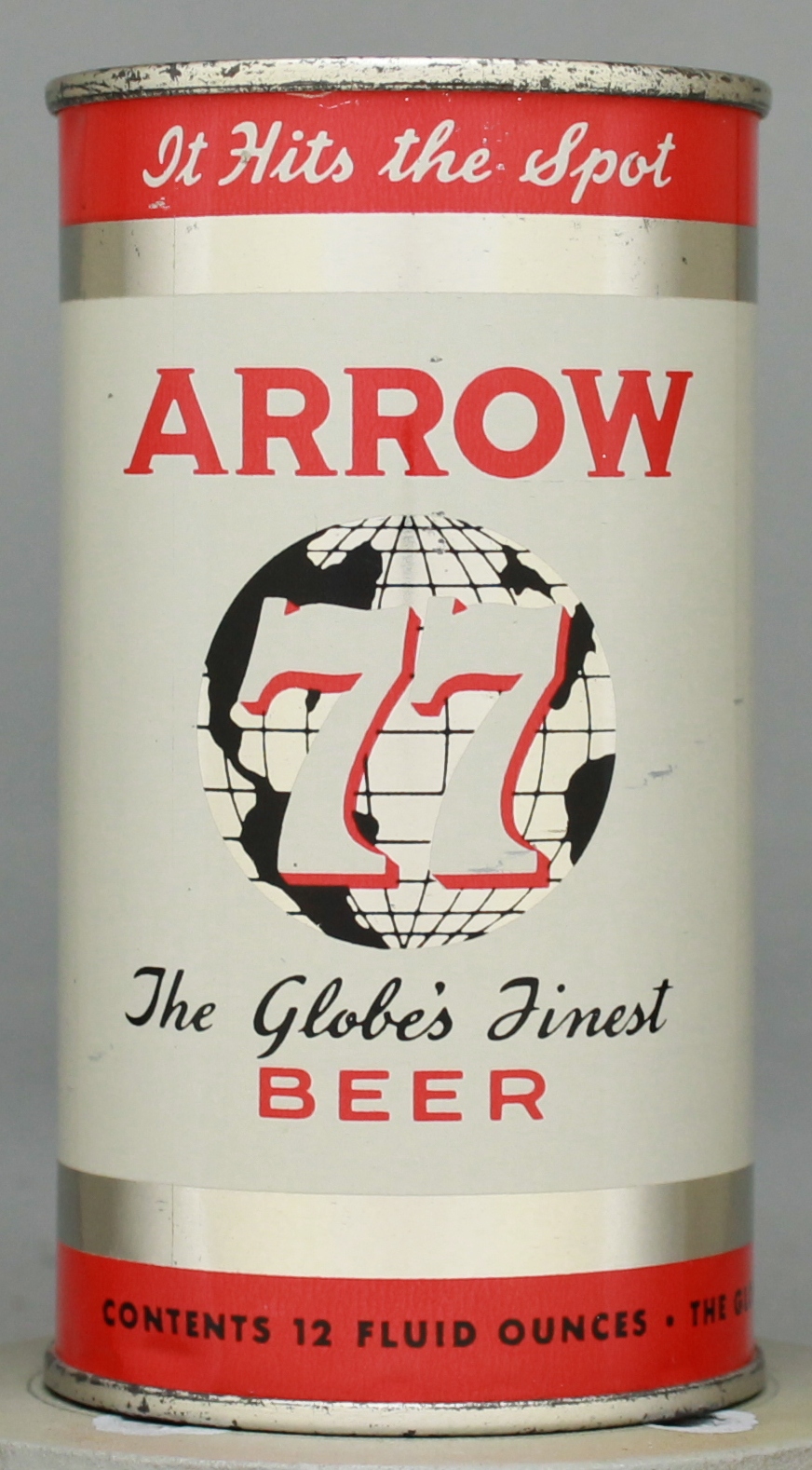 Arrow 77 The Globe's Finest Beer Flat Top Can