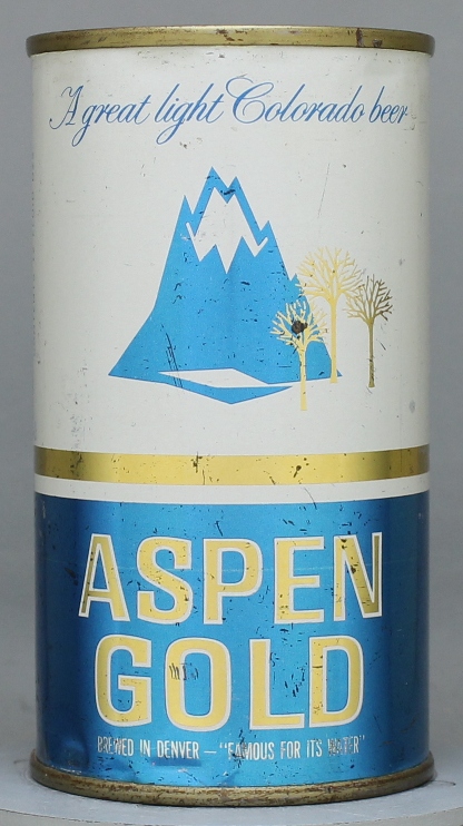 Aspen Gold Beer Flat Top Can