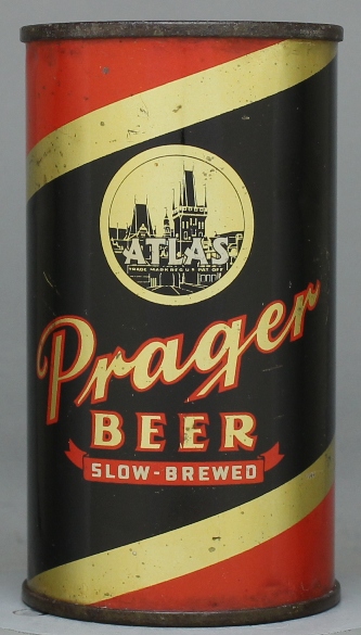 Atlas Prager Beer Flat Top Can