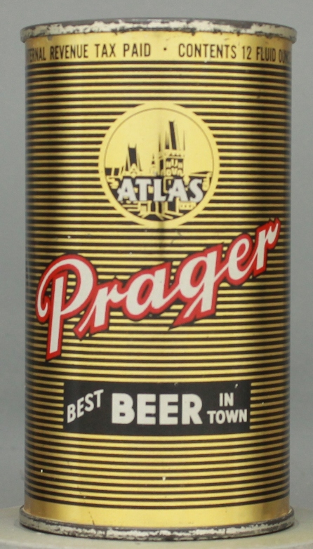 Atlas Prager Beer Flat Top Can