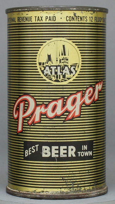 Atlas Prager Beer Flat Top Can