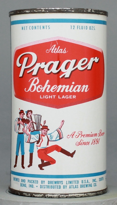 Atlas Prager Bohemian Beer Flat Top Can