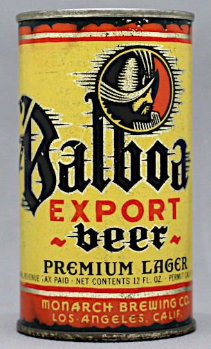 Balboa Export Premium Lager Beer Flat Top Can