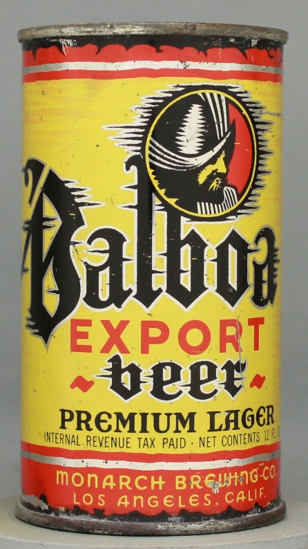 Balboa Export Premium Lager Beer Flat Top Can