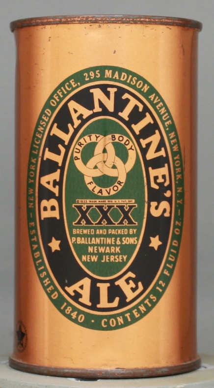 Ballantine's Xxx Ale Flat Top Can