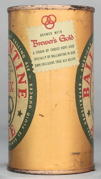 Ballantine Xxx Ale Flat Top Can
