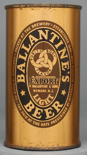 Ballantine's Export Light Beer Flat Top Can