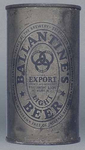 Ballantine's Export Light Beer Flat Top Can