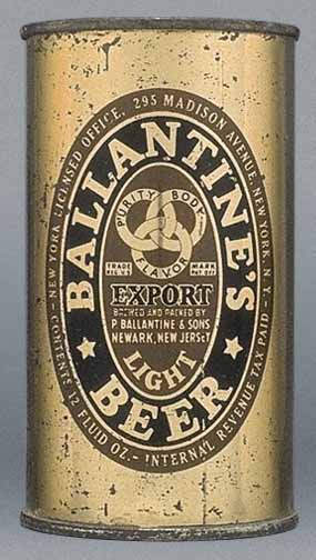 Ballantine's Export Light Beer Flat Top Can
