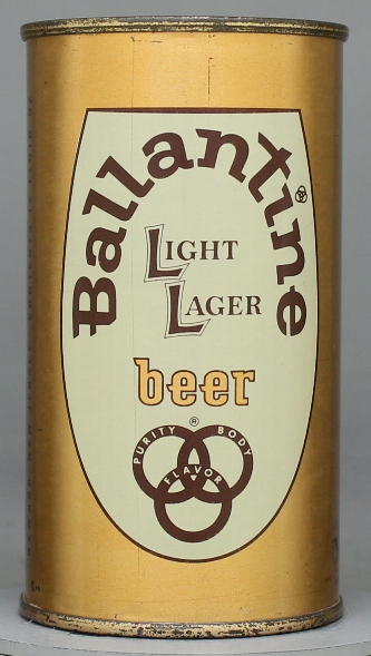 Ballantine Light Lager Beer Flat Top Can