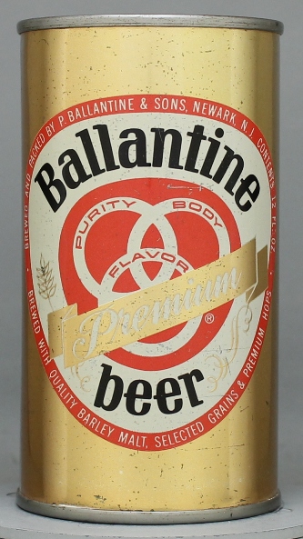Ballantine Premium Beer Flat Top Can