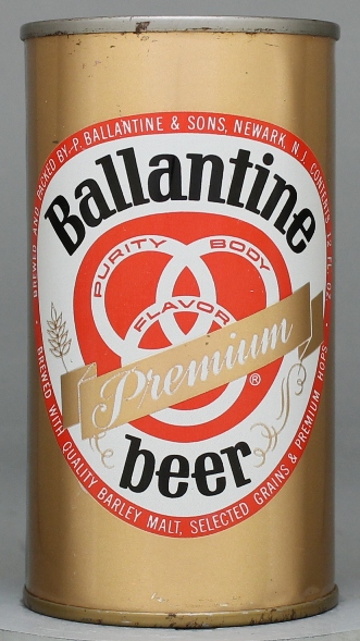 Ballantine Beer Flat Top Can