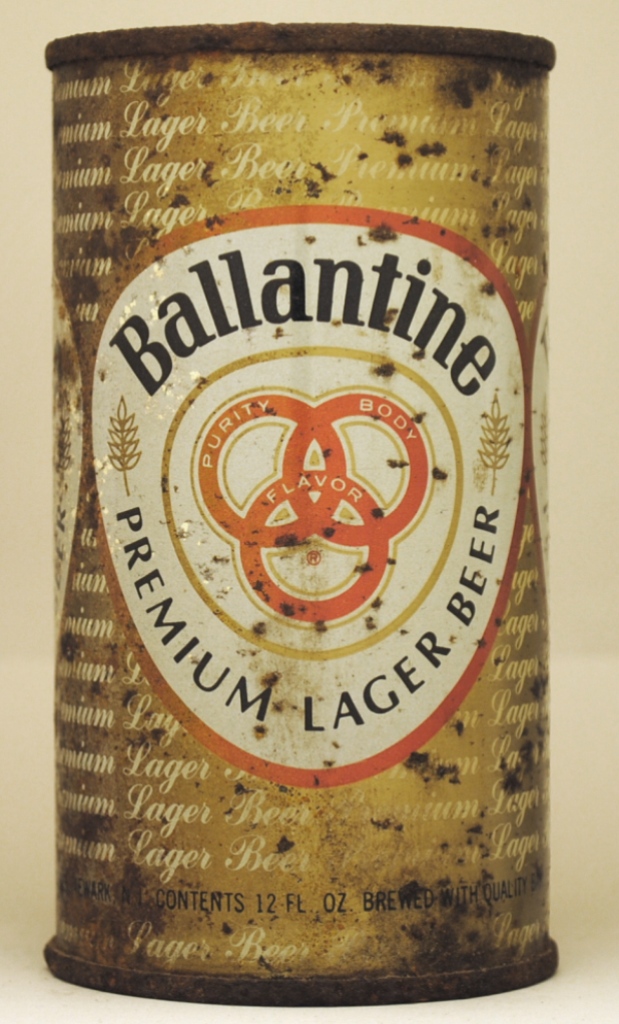 Ballantine Premium Lager Beer Flat Top Can