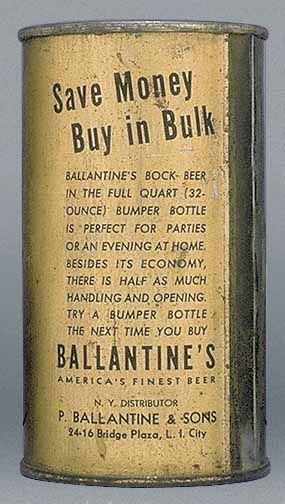 Ballantine's Bock Flat Top Can