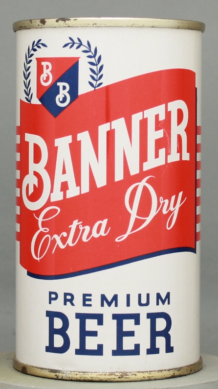 Banner Extra Dry Premium Beer Flat Top Can