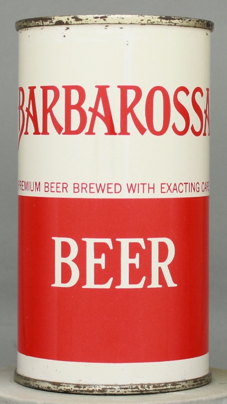 Barbarossa Beer Flat Top Can