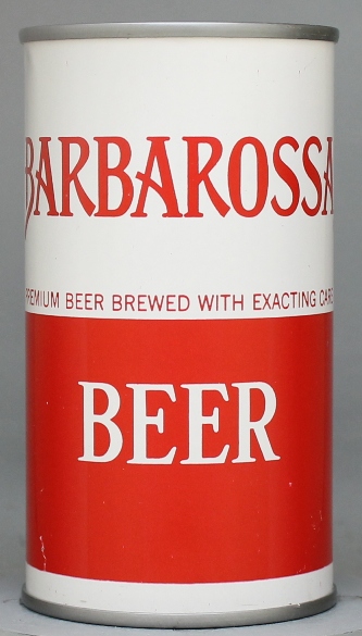 Barbarossa Beer Flat Top Can