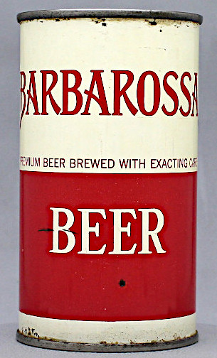 Barbarossa Beer Flat Top Can